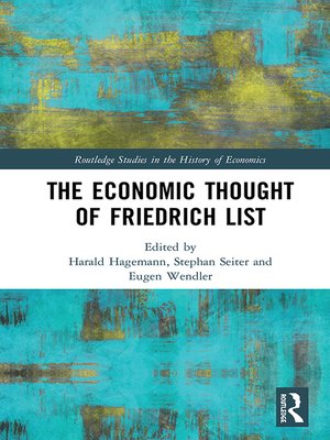 cover image of The Economic Thought of Friedrich List